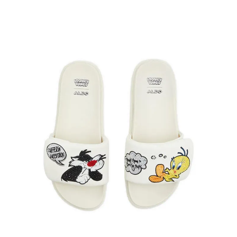 ALDO X Looney Tunes Ltslides Flat Sandals - White