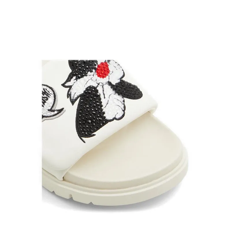 ALDO X Looney Tunes Ltslides Flat Sandals - White