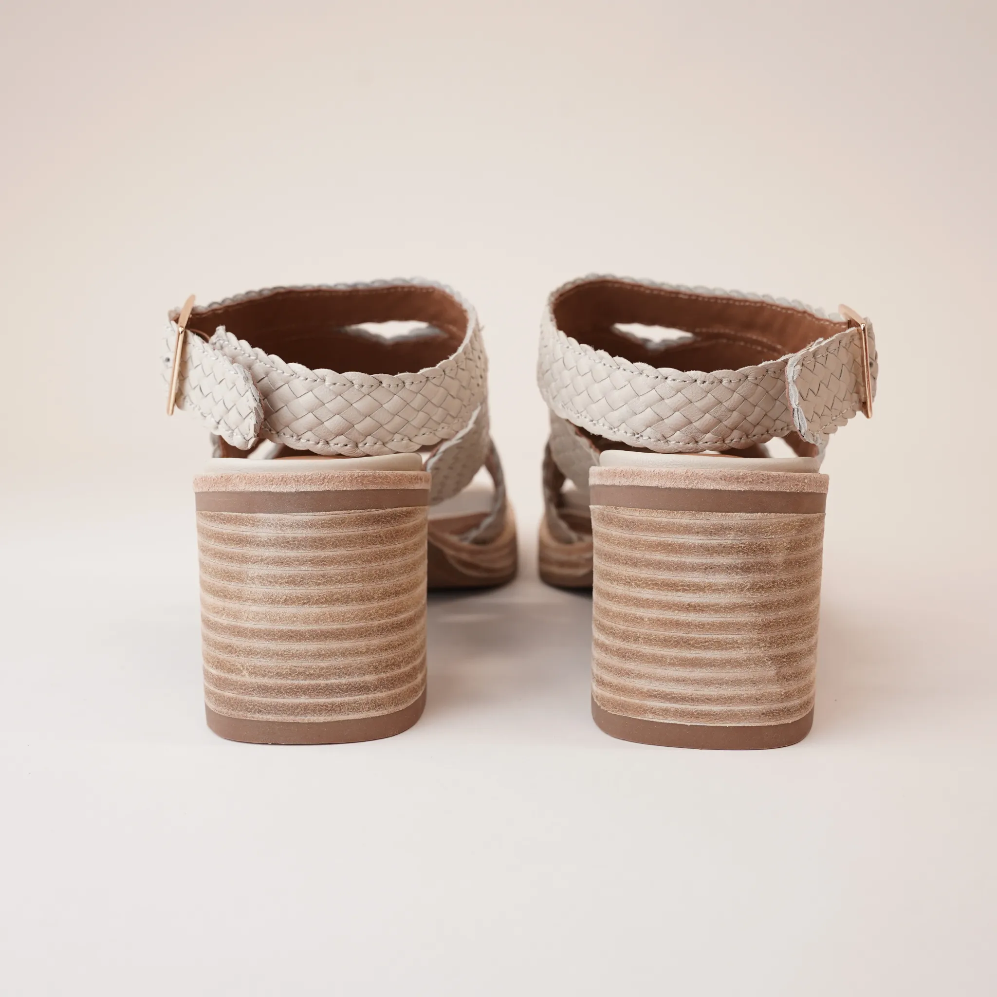 Amuse Cream Leather Heels