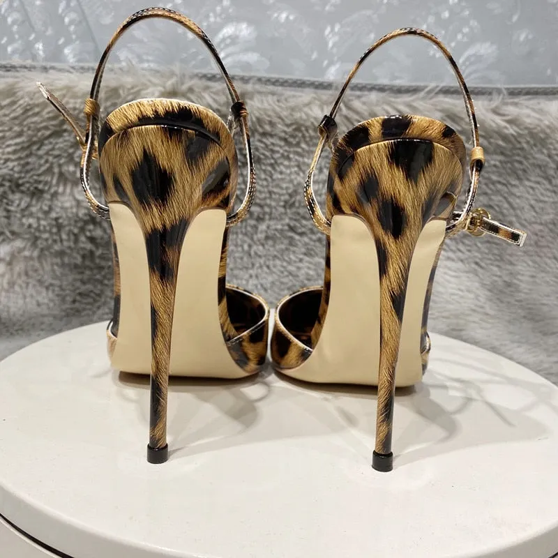 Anna Pointy Toe Women's Sling Back Stiletto Sandals