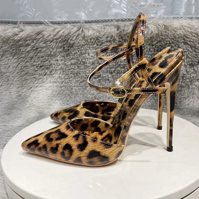 Anna Pointy Toe Women's Sling Back Stiletto Sandals