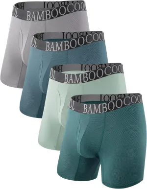 BAMBOO COOL Men's 360?? Breathable Mesh Underwear Moisture-Wicking Boxer Briefs Cooling Performance,Multipack