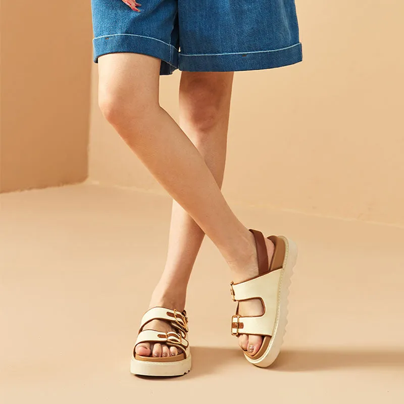 BeauToday Casual Platform Sandals for Women