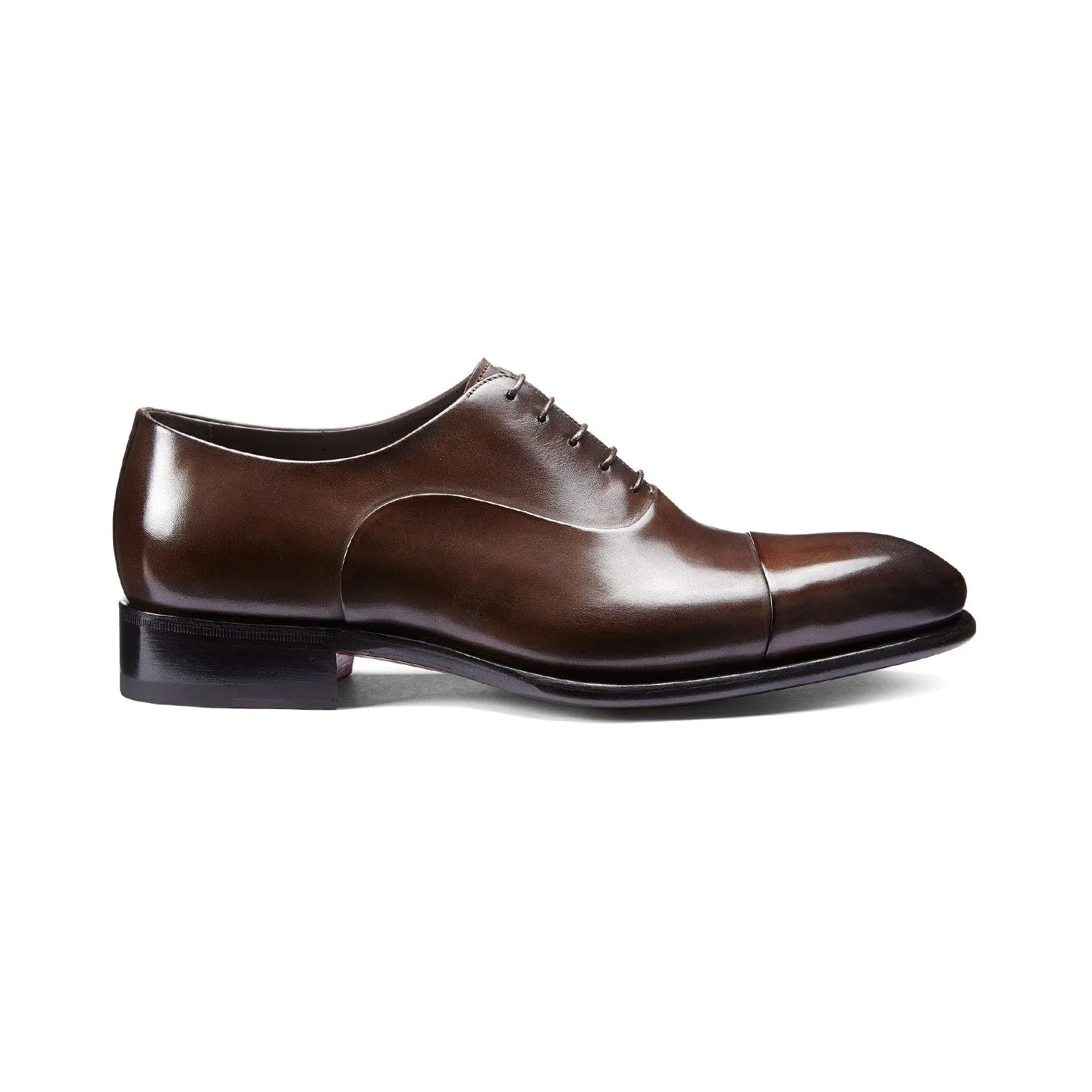 Brown Leather Woodford Balmoral Toe Cap Oxfords - Formal Shoes