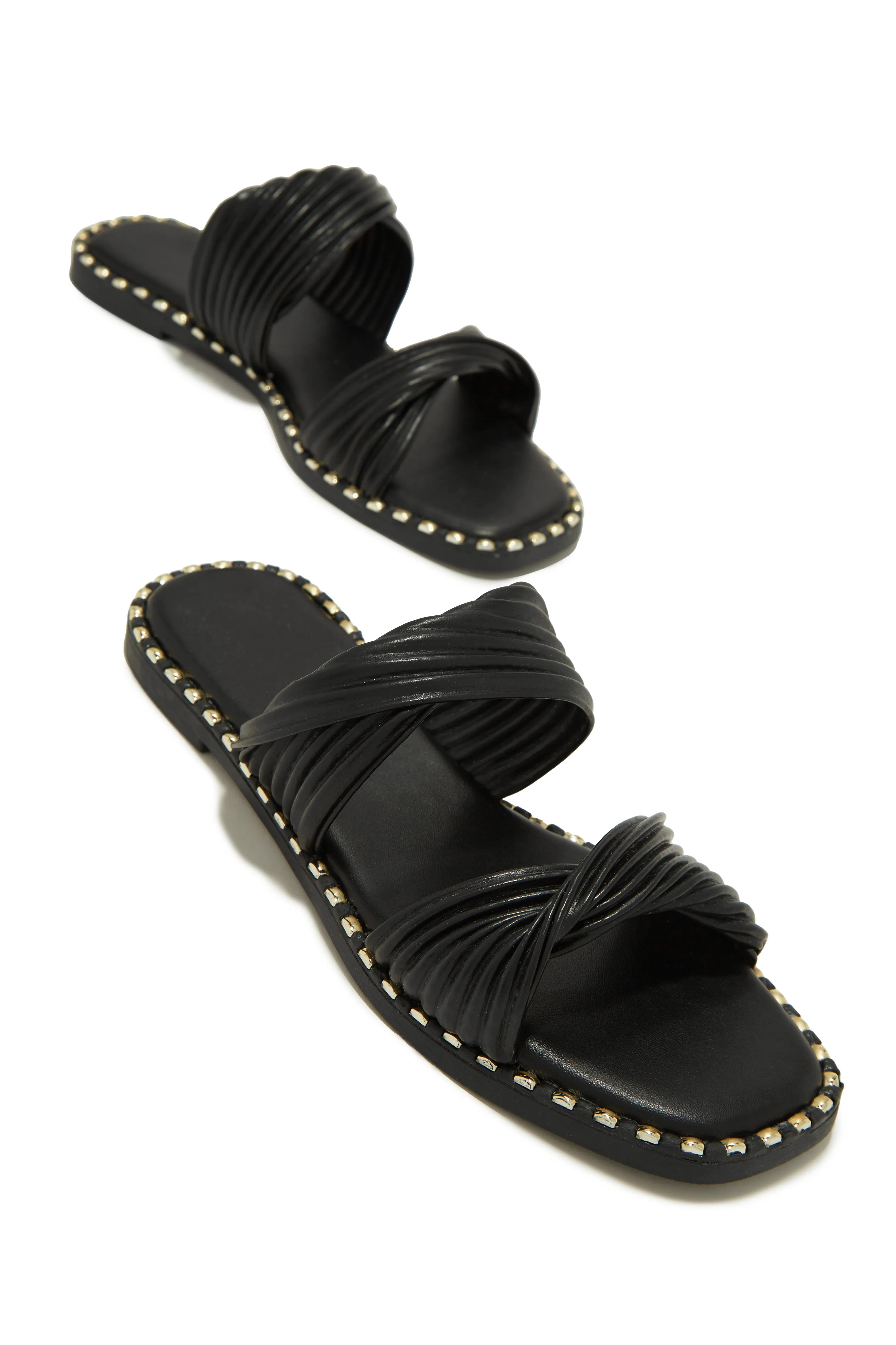 Cabo Dreams Slip On Sandals - Black