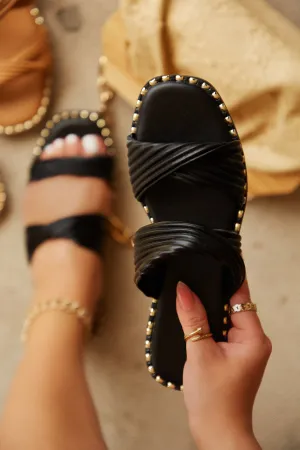 Cabo Dreams Slip On Sandals - Black
