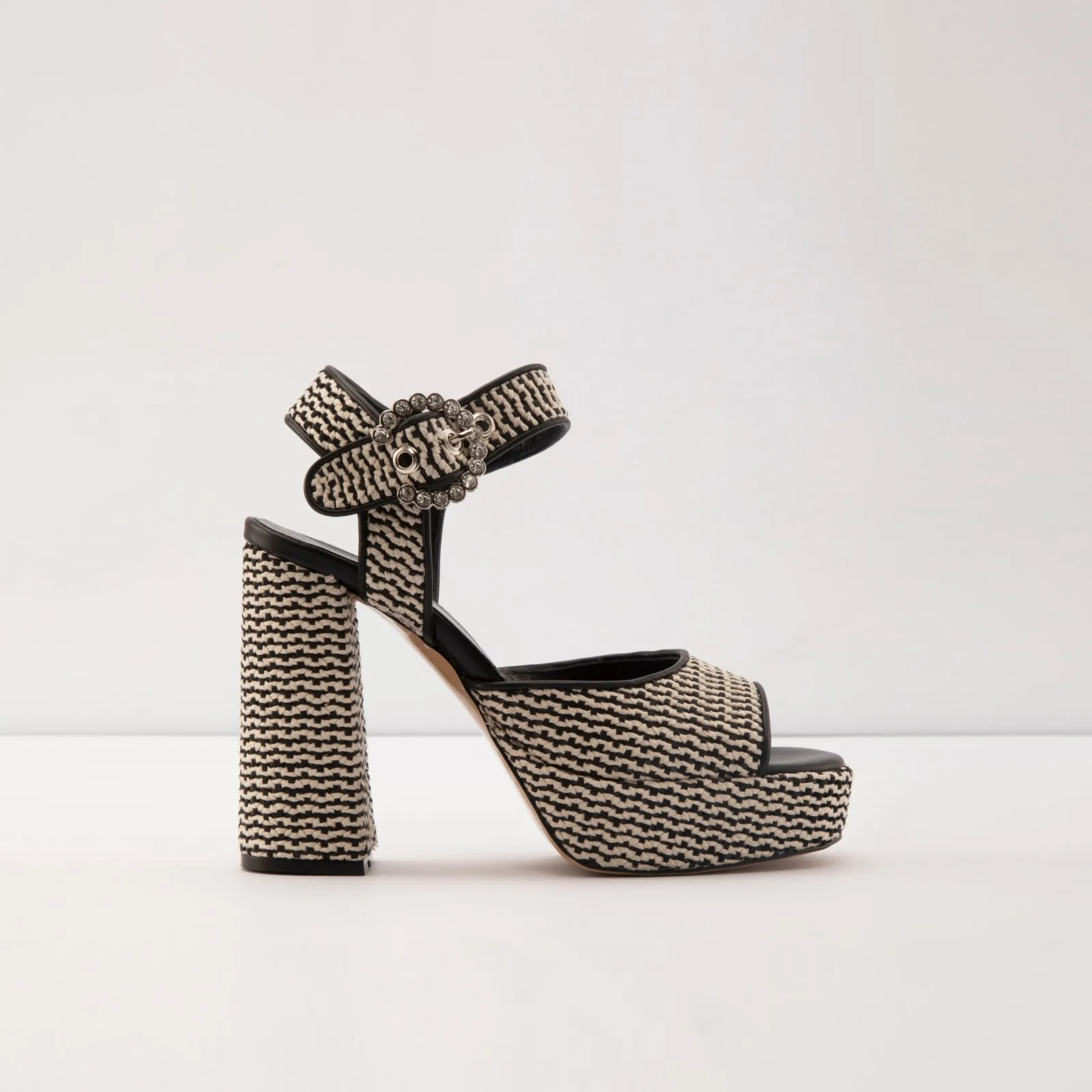 Caceres-TR real leather beige woman heels