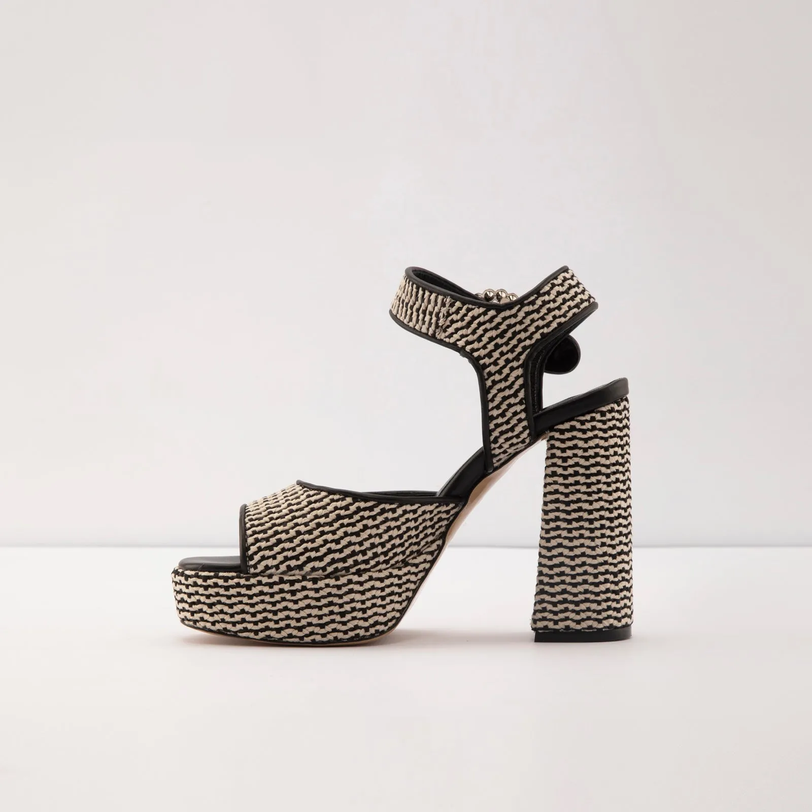 Caceres-TR real leather beige woman heels