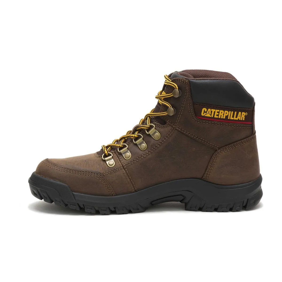 Caterpillar Outline Soft Toe Men's Work Boot (p74087) In Seal Brown