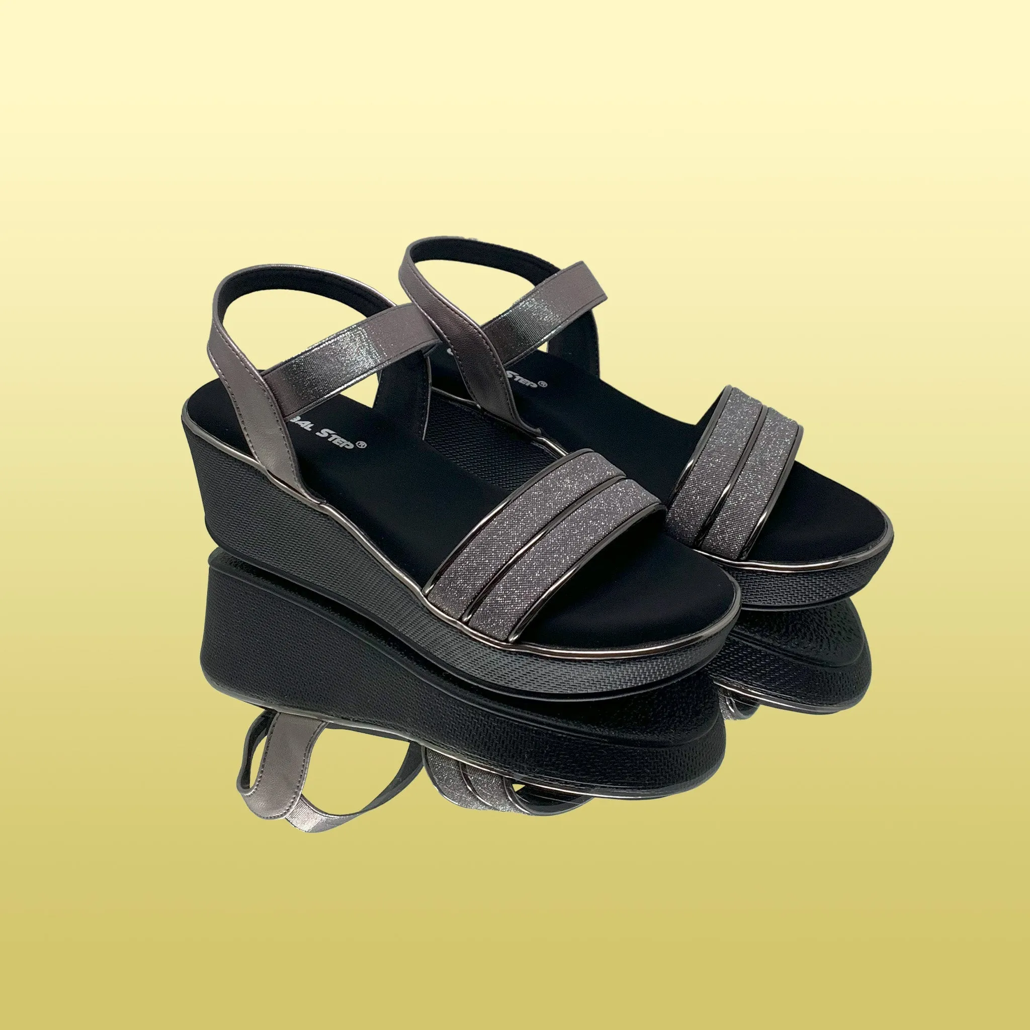 Crystal Wedge Heels