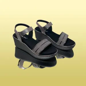 Crystal Wedge Heels