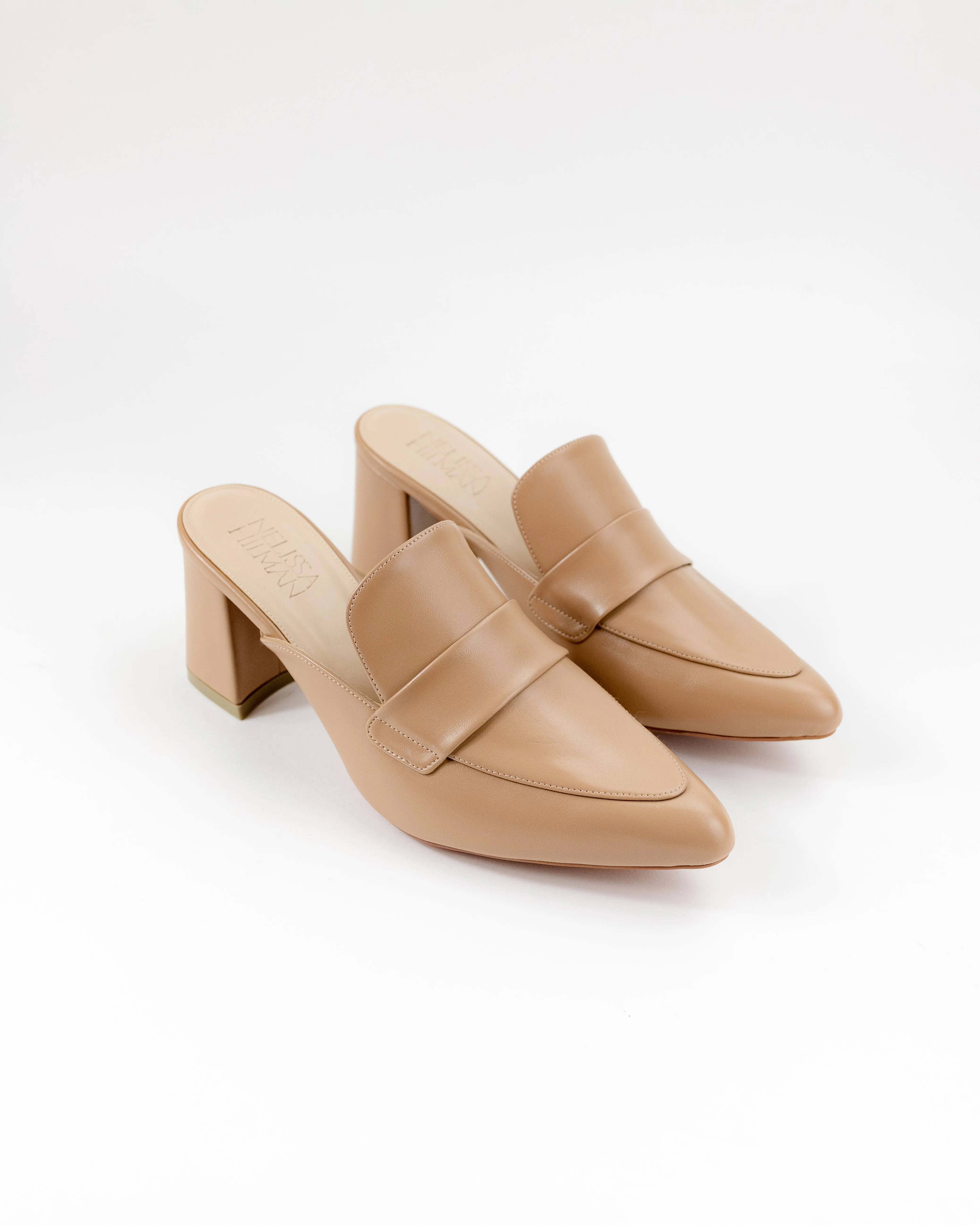 Cynthia Pointy Heel Mules (Nude)
