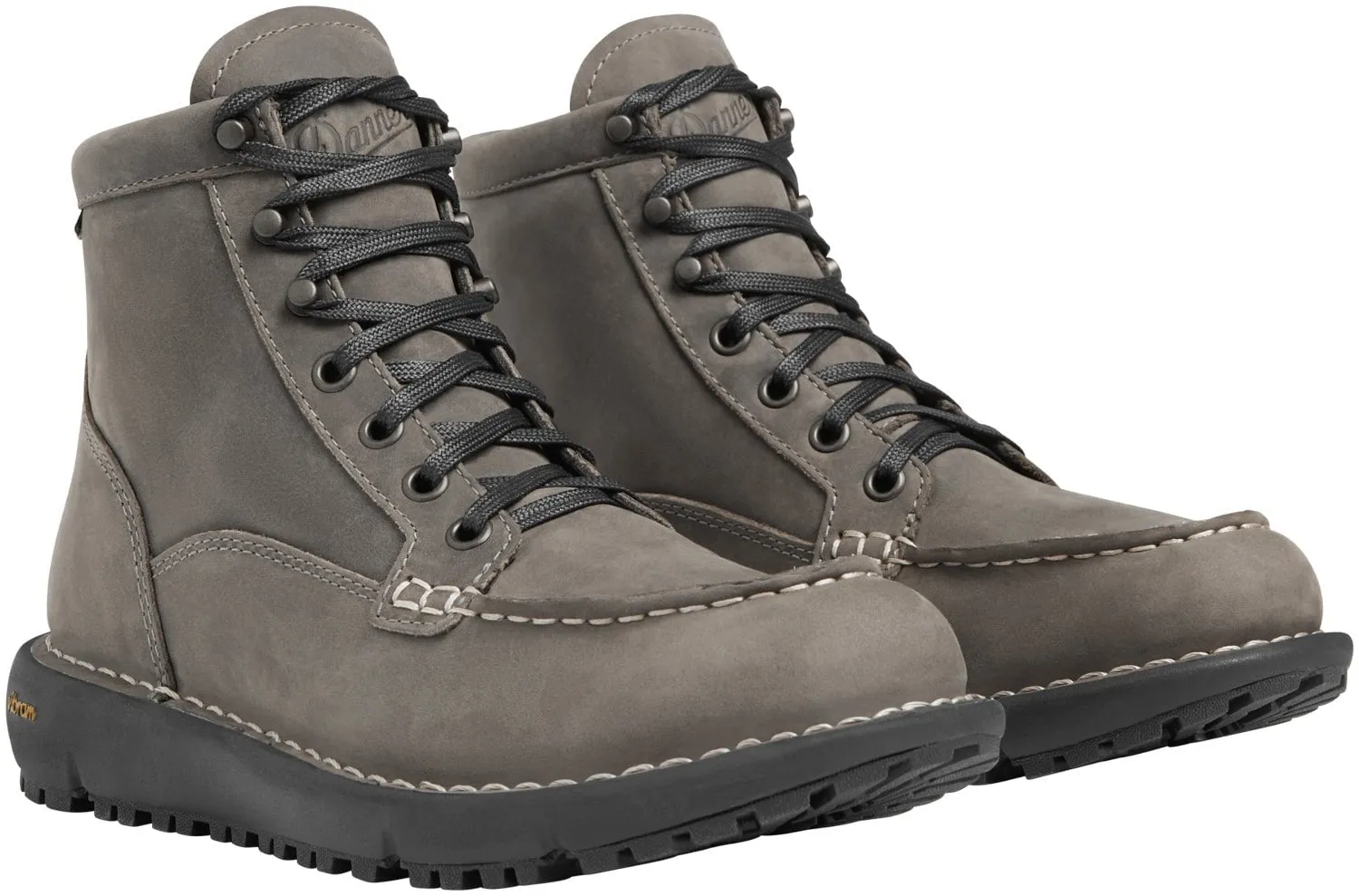 Danner Womens Logger Moc 917 GTX Charcoal Nubuck Work Boots