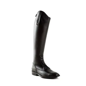 DeNiro Long Riding Boots Salentino Unlaced Black/Regal Black Top  39 MC-S  Quick Black Patch