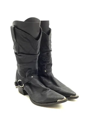 Durango Women's RD3218 Black Leather Block Heel Mid-Calf Riding Boots - Size 8M