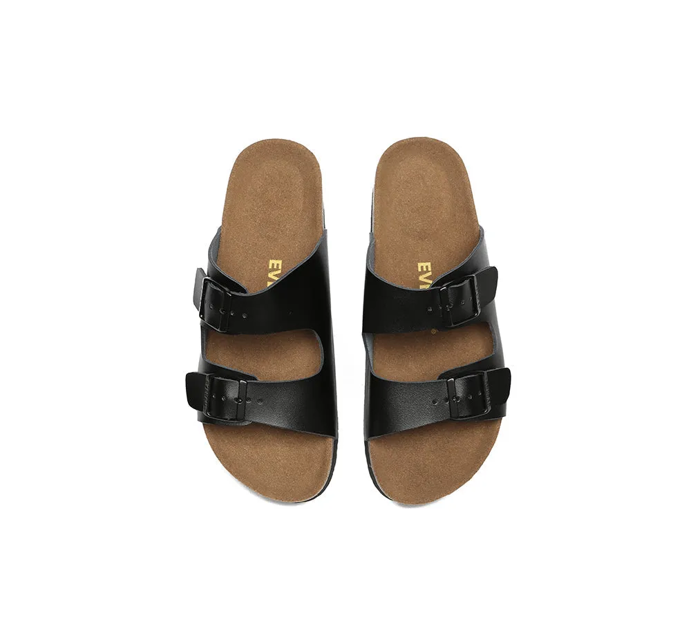 EVERAU® Men Adjustable Strap Summer Beach Large Size Mick Sandal Slides
