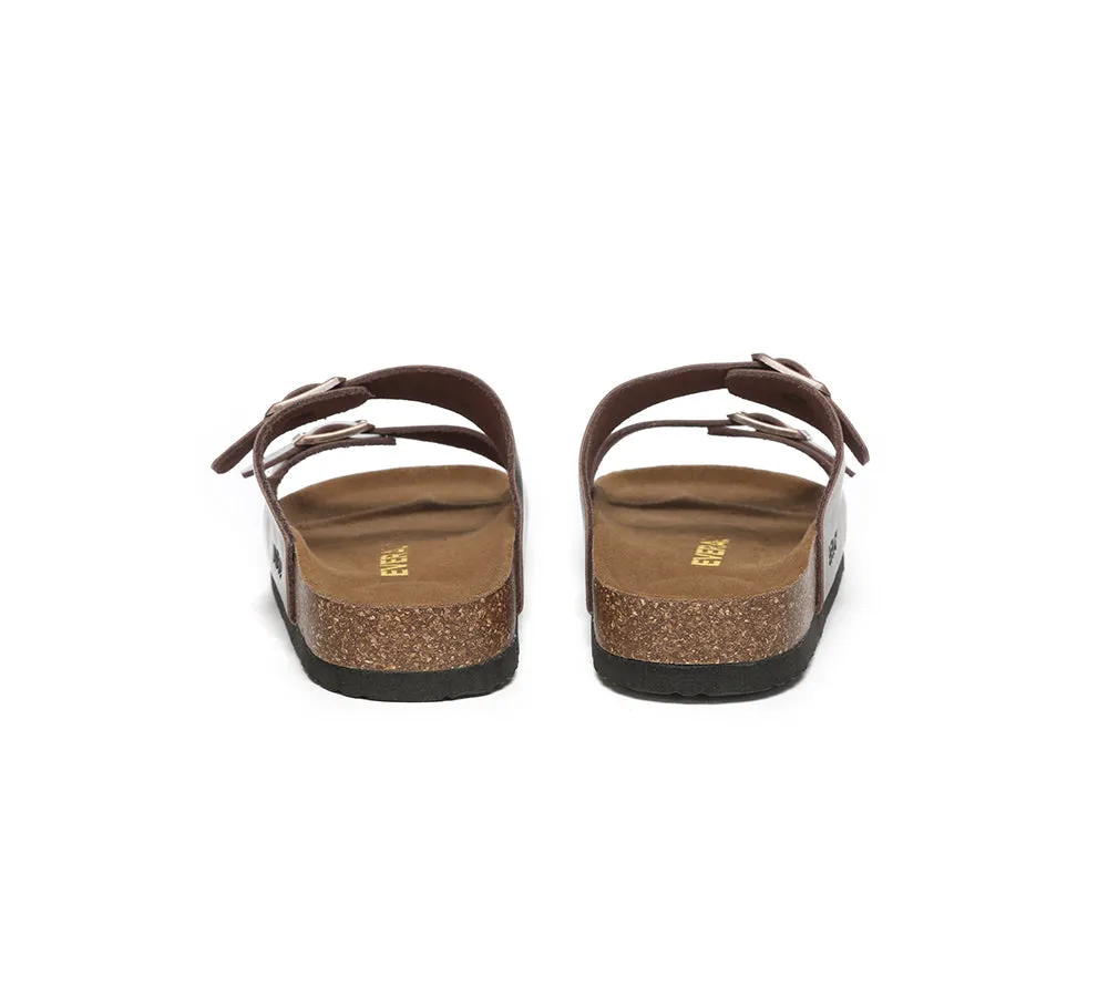 EVERAU® Men Adjustable Strap Summer Beach Large Size Mick Sandal Slides
