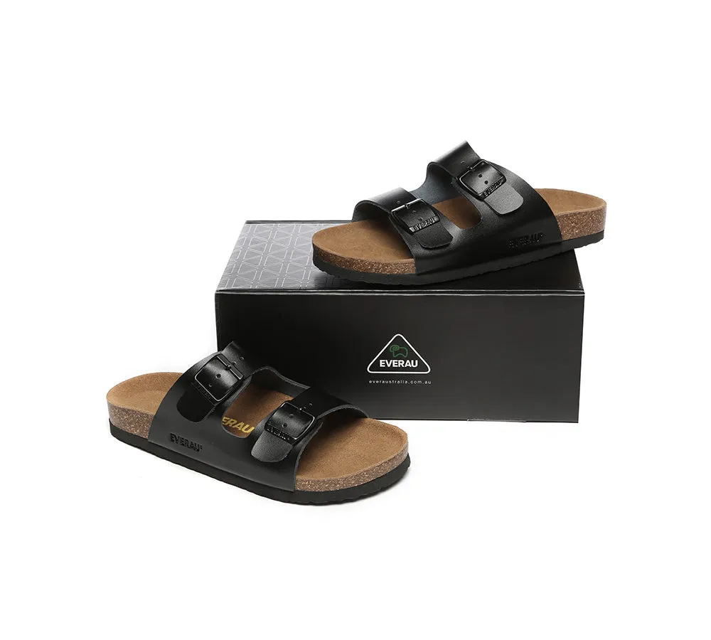 EVERAU® Men Adjustable Strap Summer Beach Large Size Mick Sandal Slides