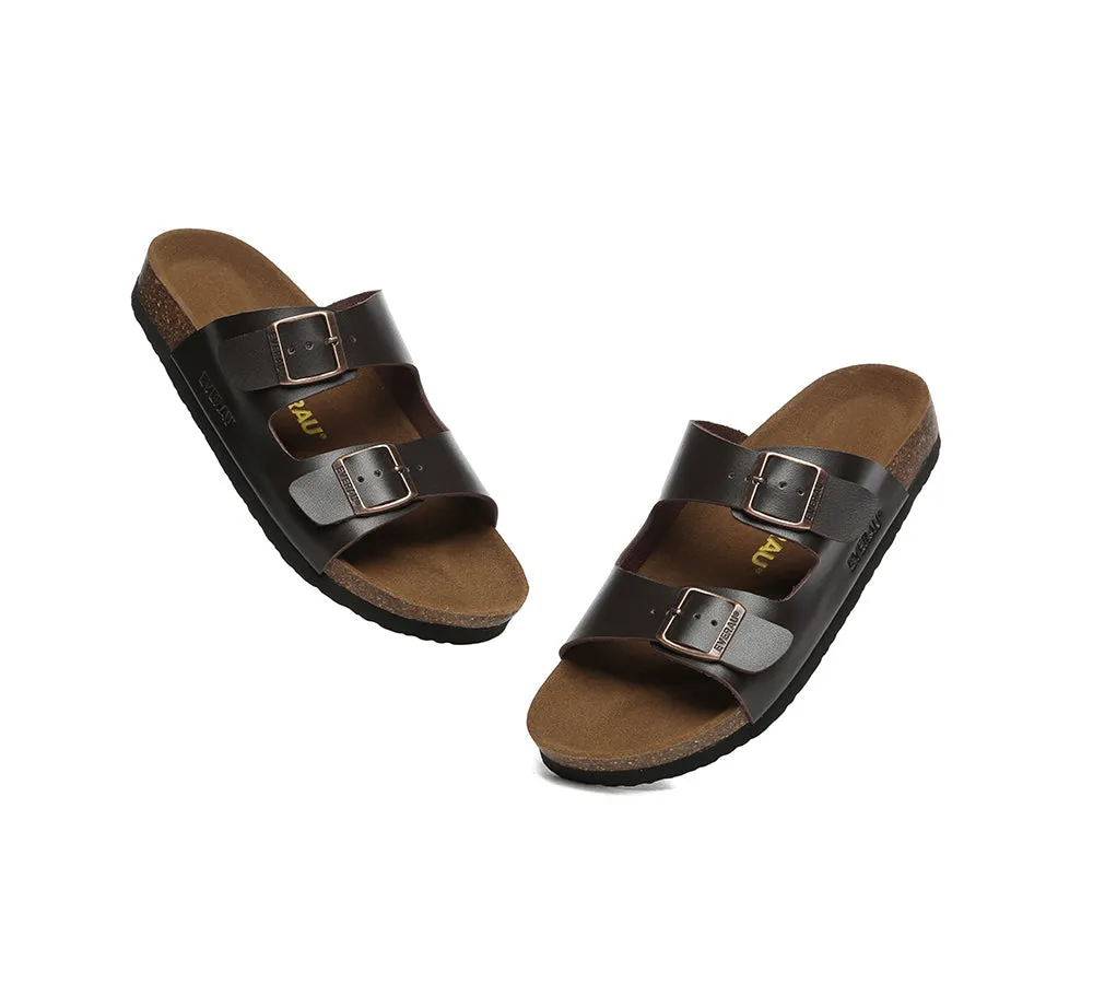 EVERAU® Men Adjustable Strap Summer Beach Large Size Mick Sandal Slides