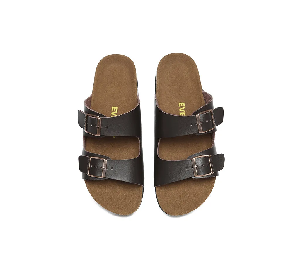 EVERAU® Men Adjustable Strap Summer Beach Large Size Mick Sandal Slides