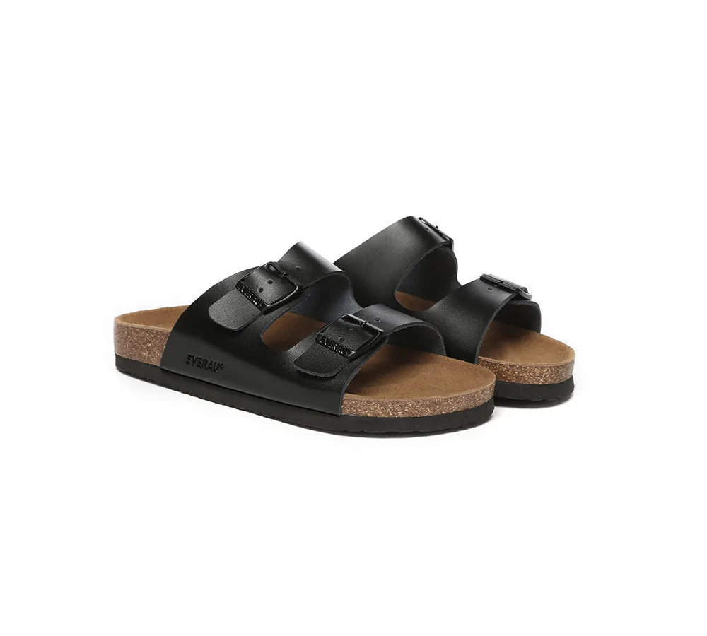 EVERAU® Men Adjustable Strap Summer Beach Large Size Mick Sandal Slides