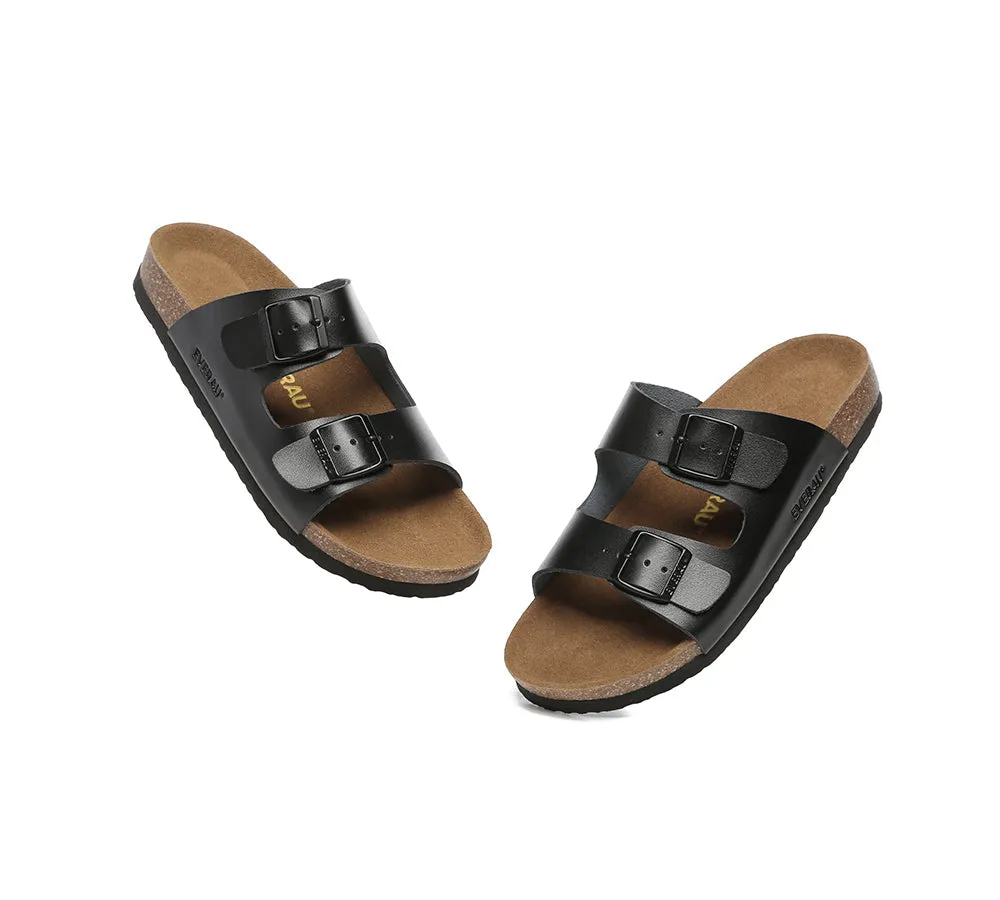 EVERAU® Men Adjustable Strap Summer Beach Large Size Mick Sandal Slides