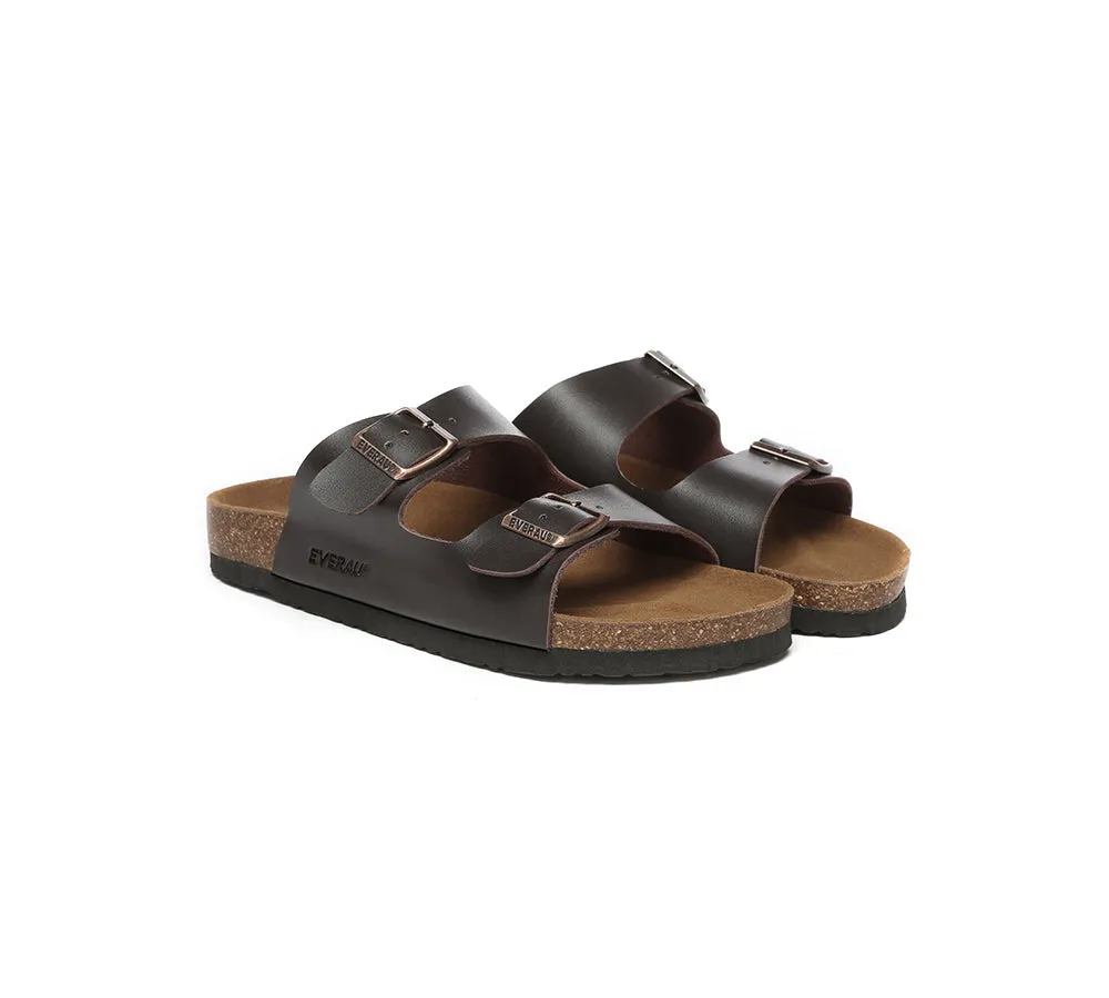 EVERAU® Men Adjustable Strap Summer Beach Large Size Mick Sandal Slides