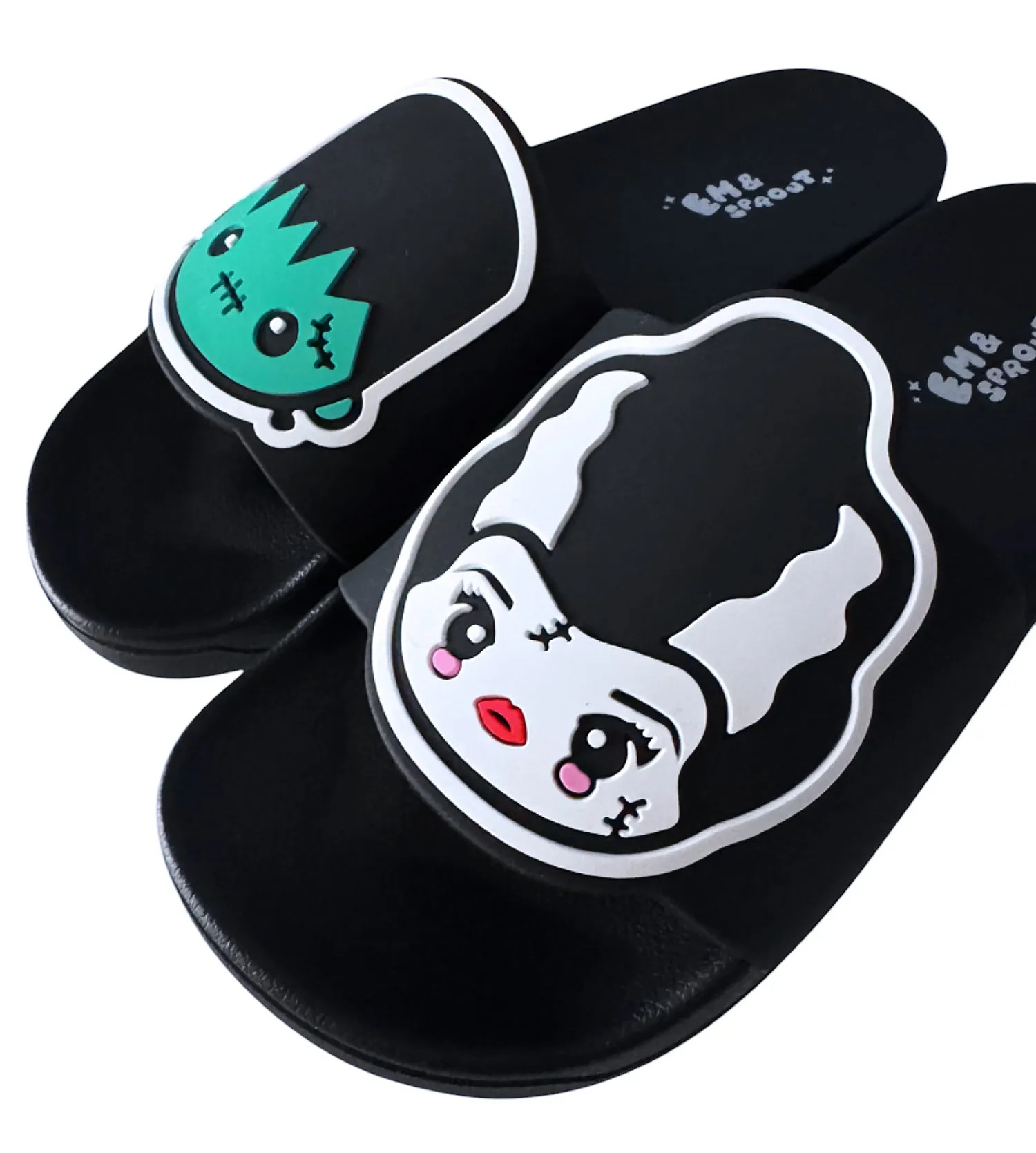Frankenstein & Bride Slides Women's Sizes 6 to 11