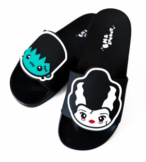 Frankenstein & Bride Slides Women's Sizes 6 to 11