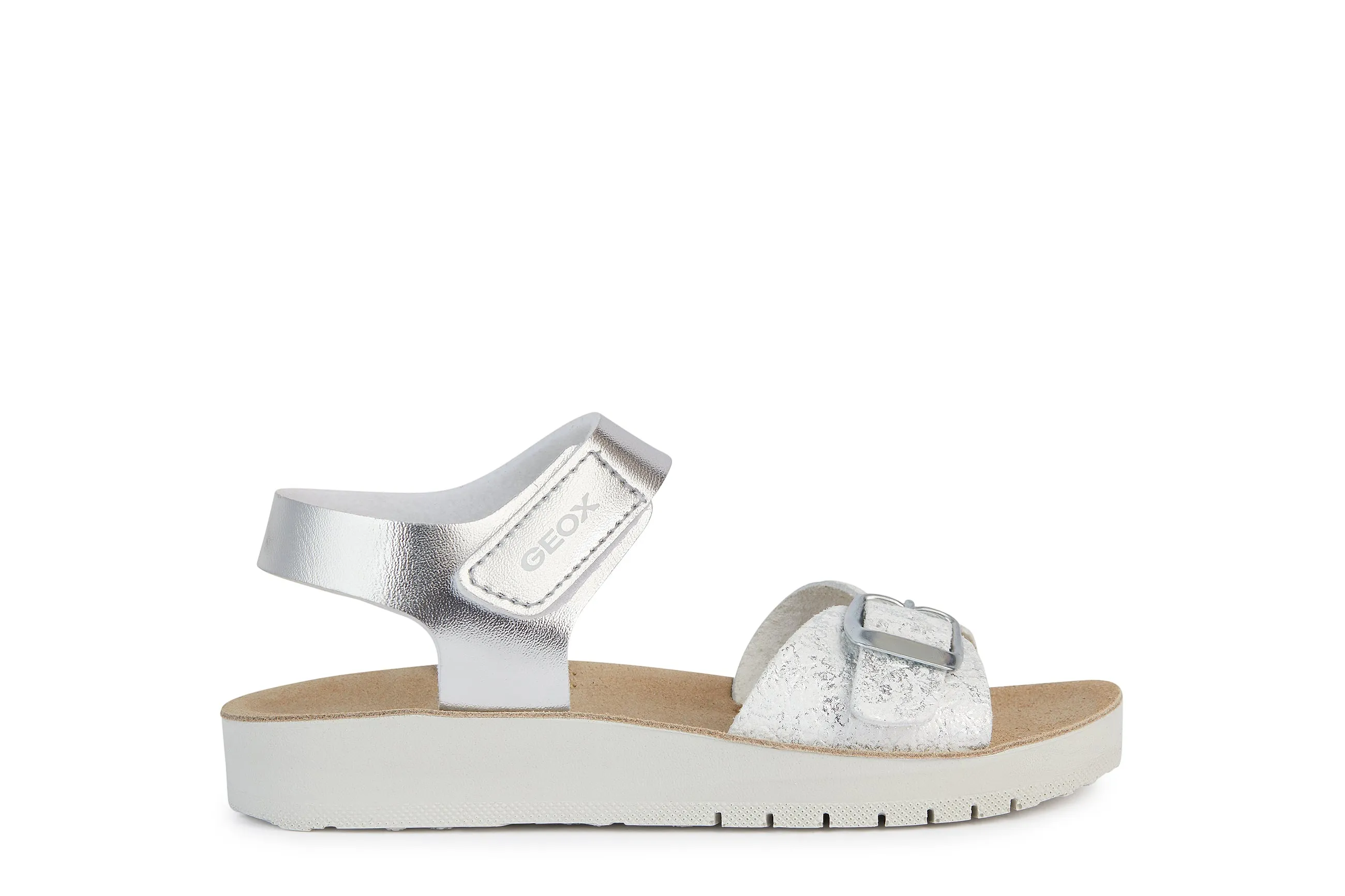 Geox Costarei | Silver Kids Sandals