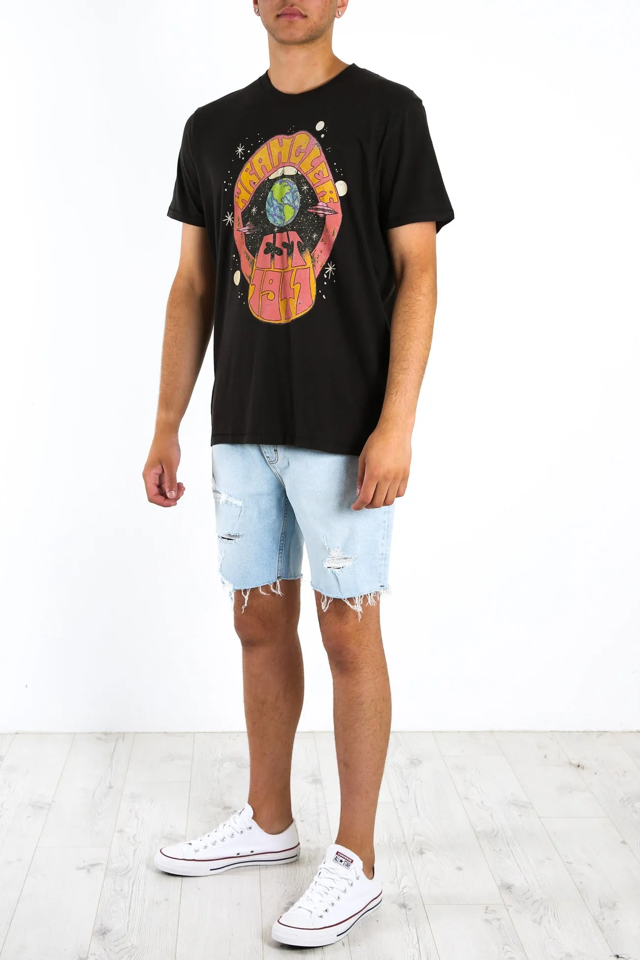 Hellhound Short Sleeve Tee Worn Black