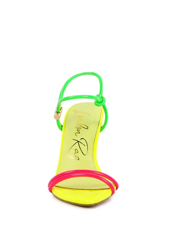 High Heel Porch Drawstring Band Sandals
