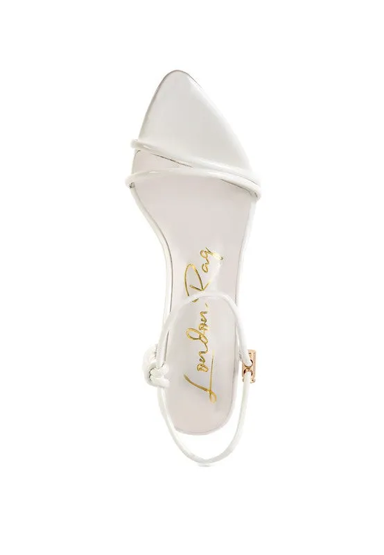 High Heel Porch Drawstring Band Sandals