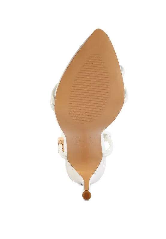 High Heel Porch Drawstring Band Sandals