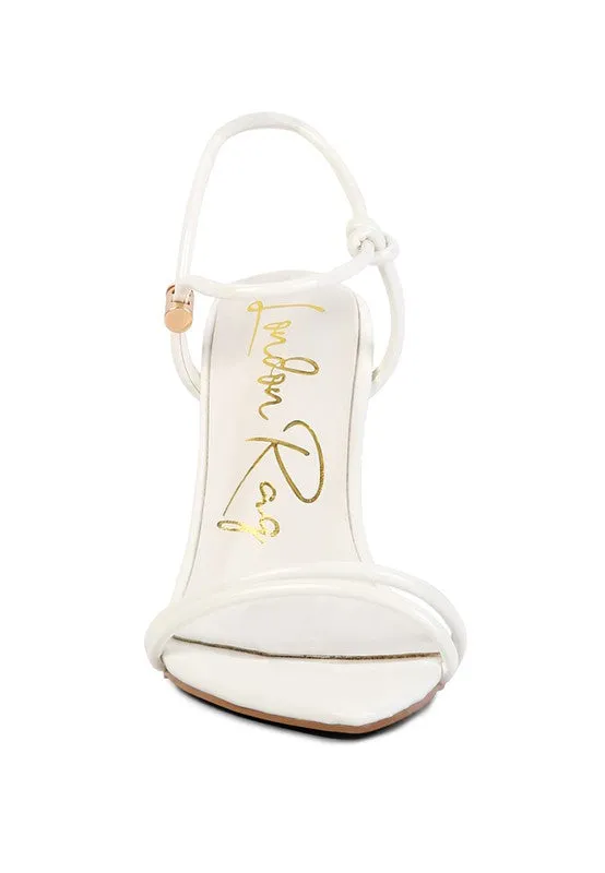 High Heel Porch Drawstring Band Sandals