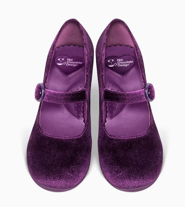 Hot Chocolate Chocolaticas® Mid Heels Plum Elixir Women's Mary Jane Pump