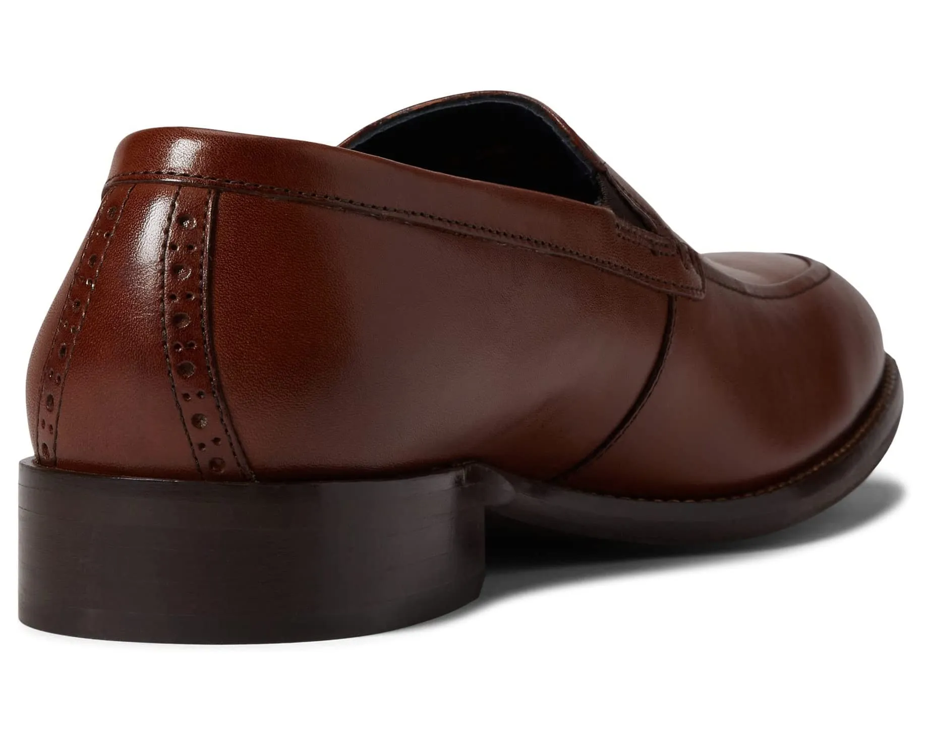 Johnston & Murphy Men's Stockton Venetian Size 9.5 Black Leather Slip-On Shoes