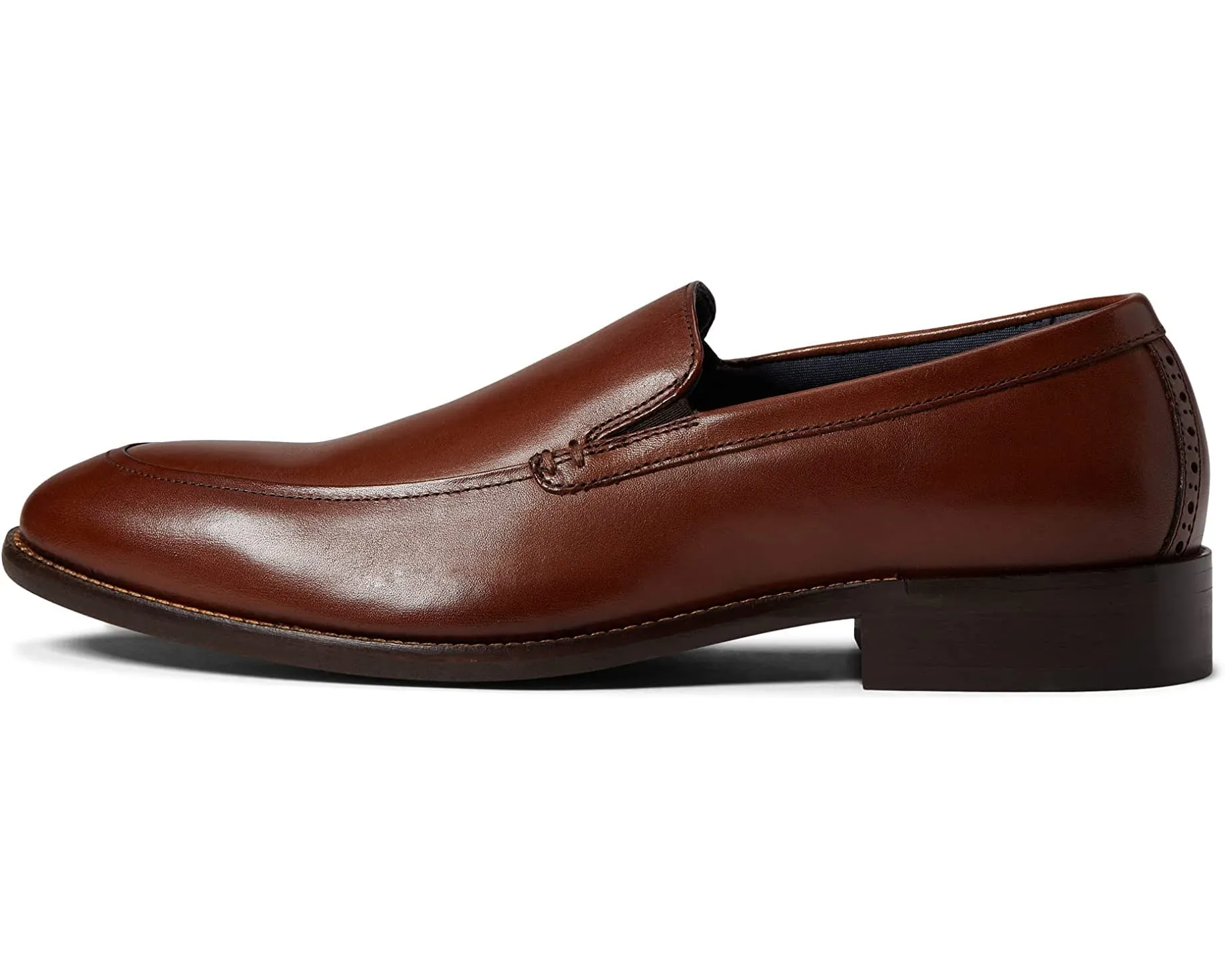 Johnston & Murphy Men's Stockton Venetian Size 9.5 Black Leather Slip-On Shoes