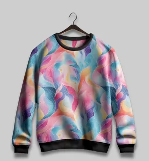 Lush Ripples All Over Print Sweatshirt