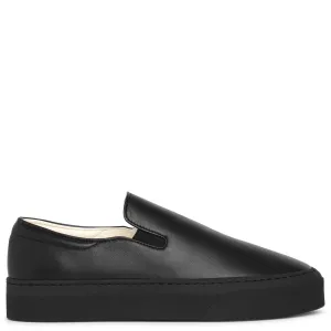 Marie H black nappa sneakers