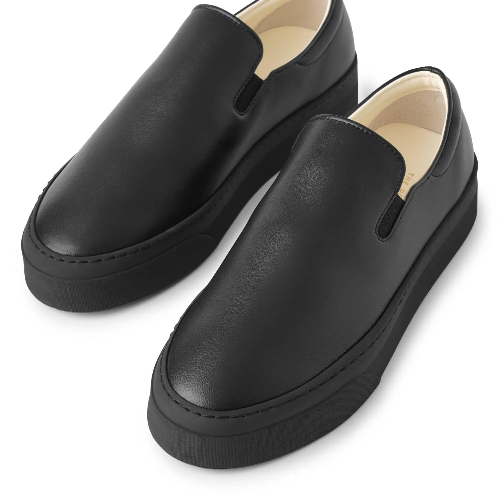 Marie H black nappa sneakers