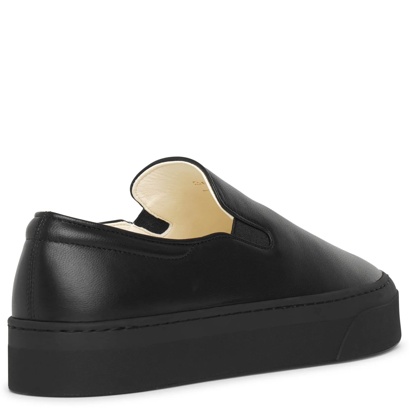Marie H black nappa sneakers