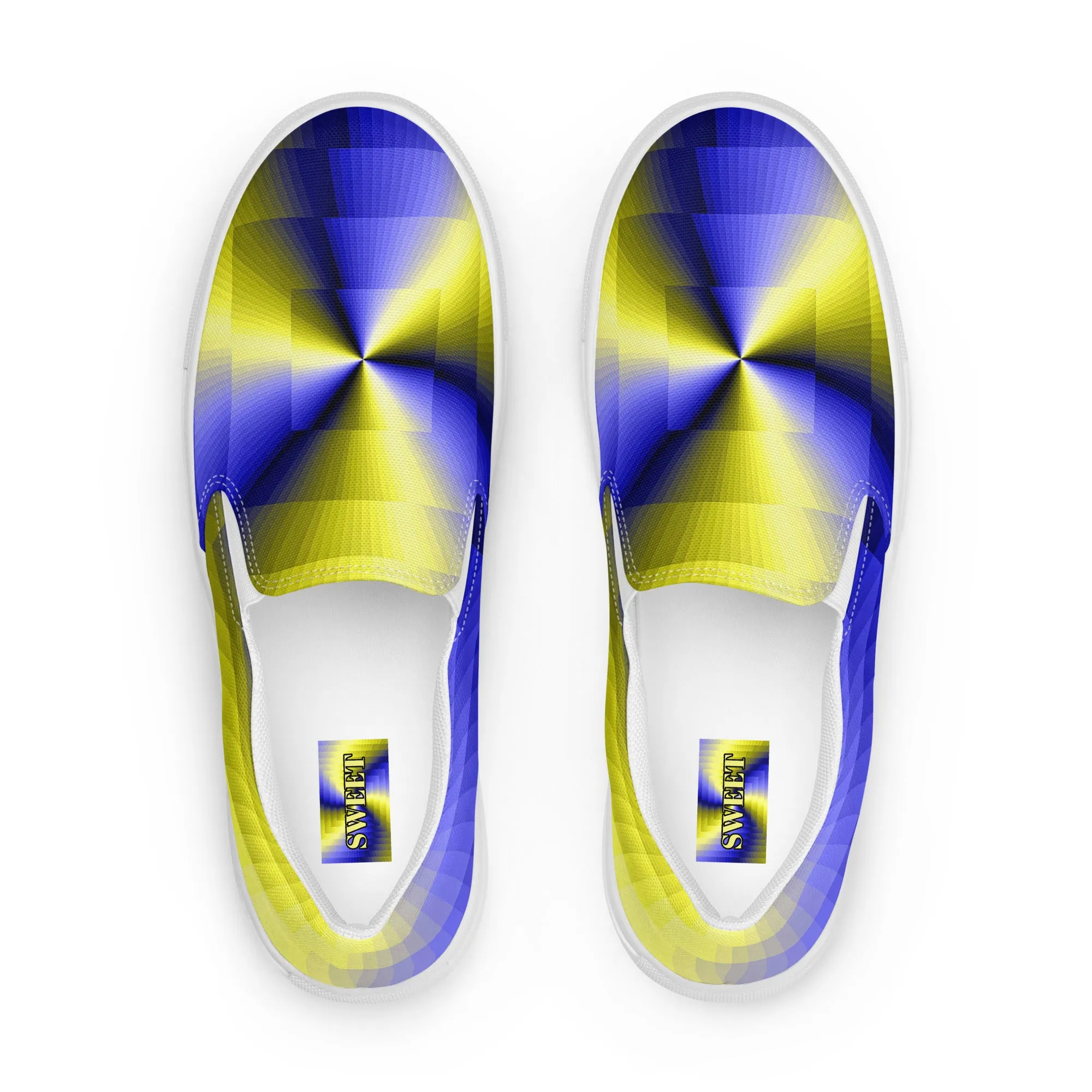 Men’s colorful slip-on canvas shoes