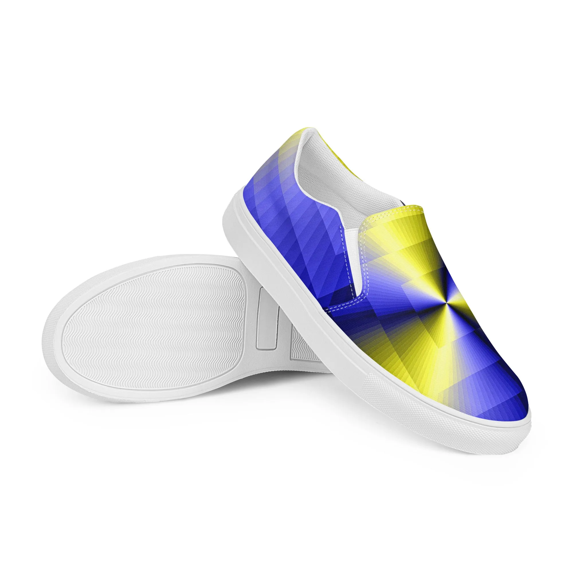 Men’s colorful slip-on canvas shoes