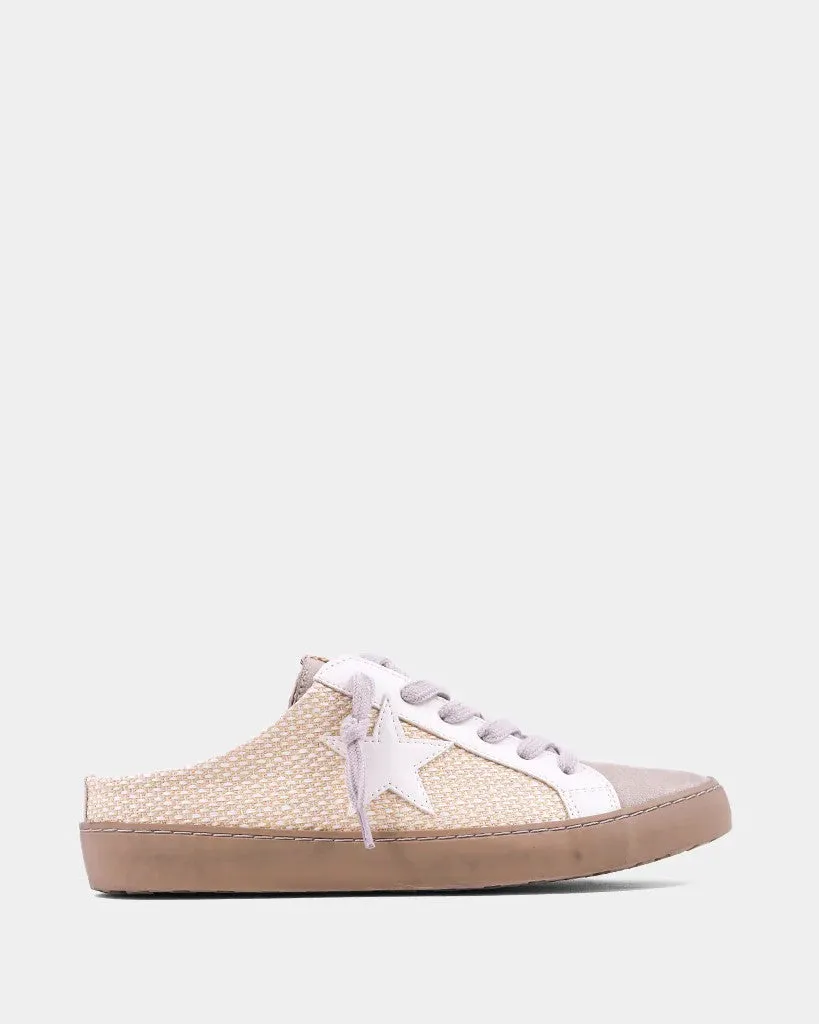 Polka Slide Sneaker - Bone Woven