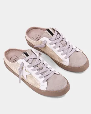 Polka Slide Sneaker - Bone Woven