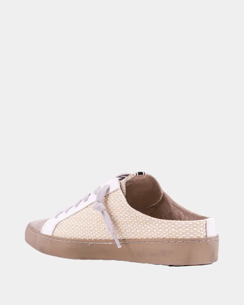 Polka Slide Sneaker - Bone Woven