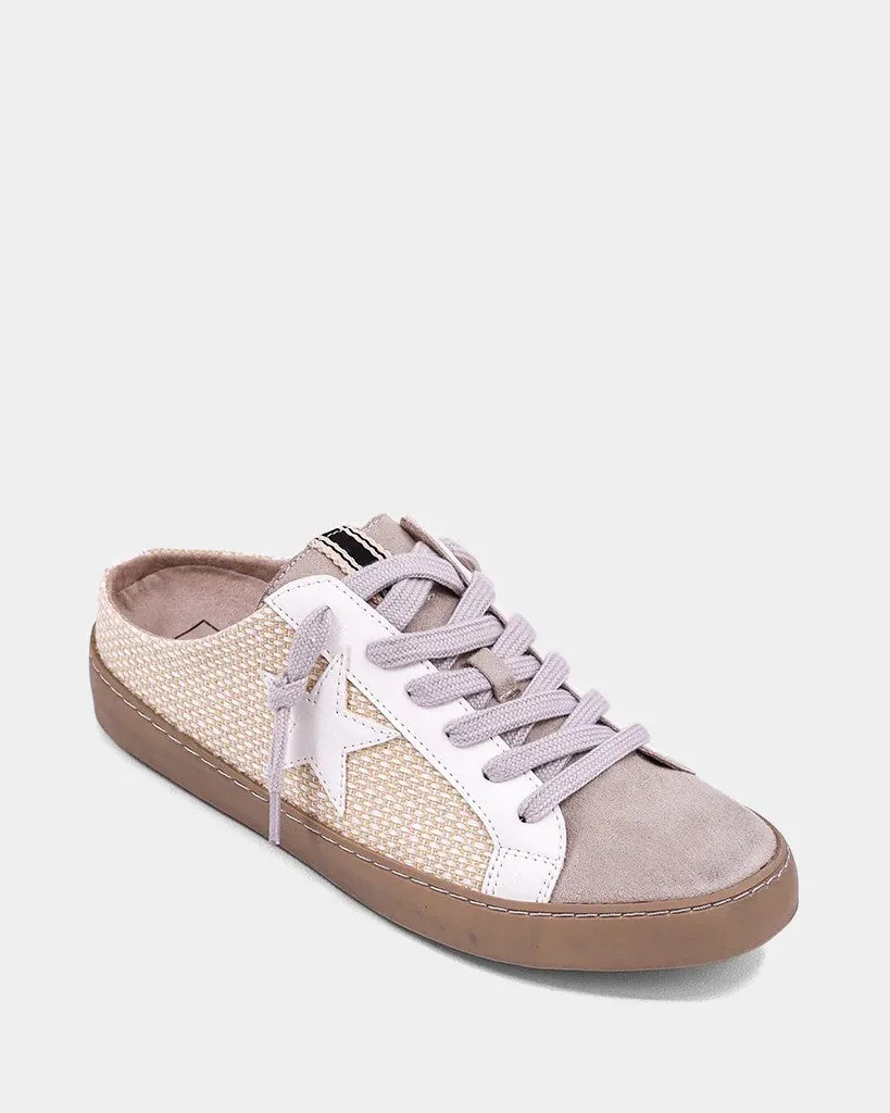 Polka Slide Sneaker - Bone Woven