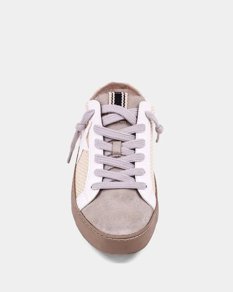 Polka Slide Sneaker - Bone Woven