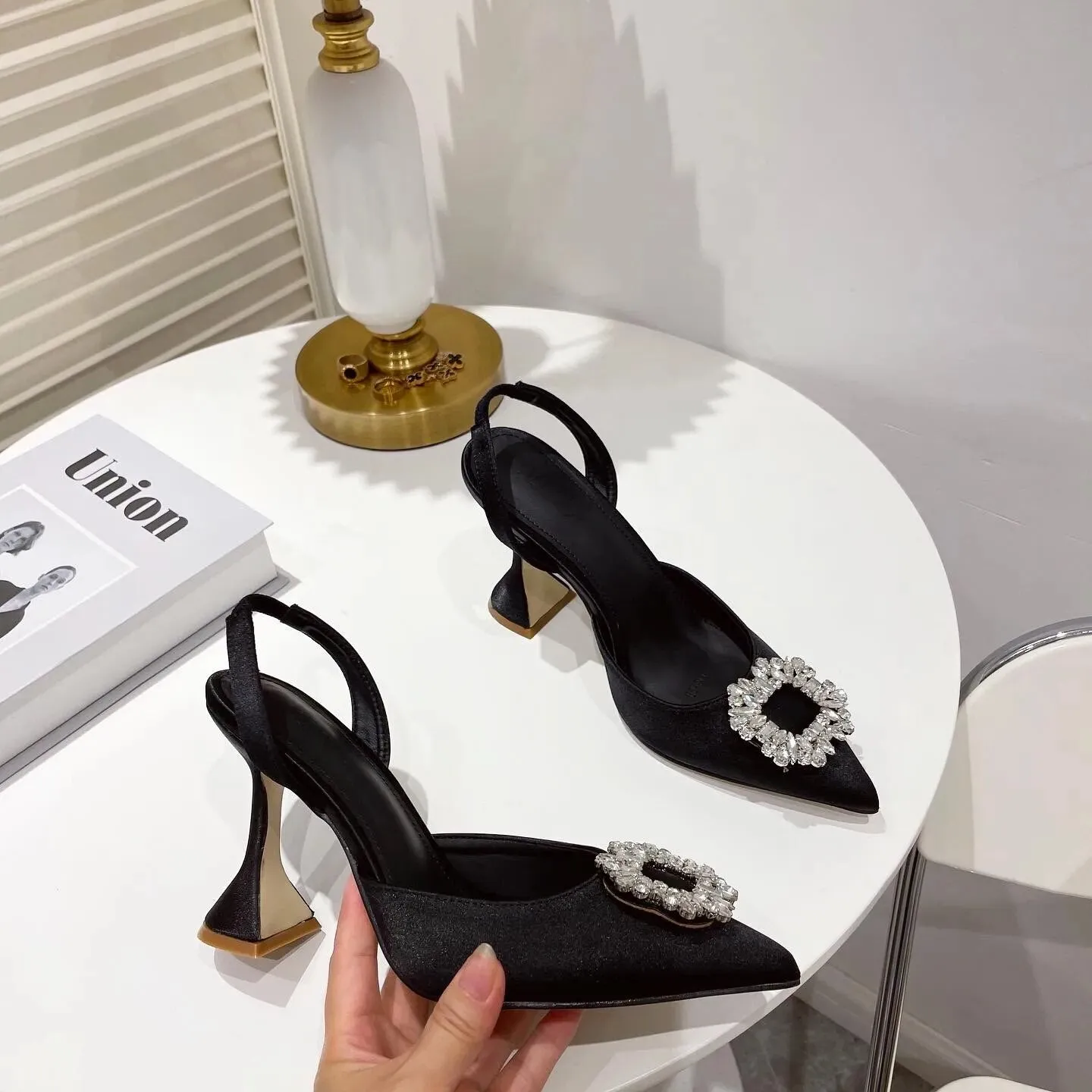 Princess Crystal Triangle Heels